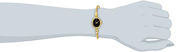Titan Raga Women's Watch Analog Red Dial with Gold Stainless Steel Band, 197YM02