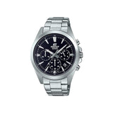 Edifice Analog Black Dial Silver Stainless Steel Band Men's Watch, EFV-630D-1AVUDF