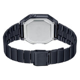 Casio Men's Watch Vintage Collection Digital, Black Dial Black Stainless Steel Strap, B650WB-1BDF