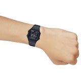 Casio Men's Watch Vintage Collection Digital, Black Dial Black Stainless Steel Strap, B650WB-1BDF