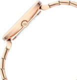 Titan Premium Workwear Women's Watch Analog White Dial With Rose Gold Stainless Steel Band, 2673WM01