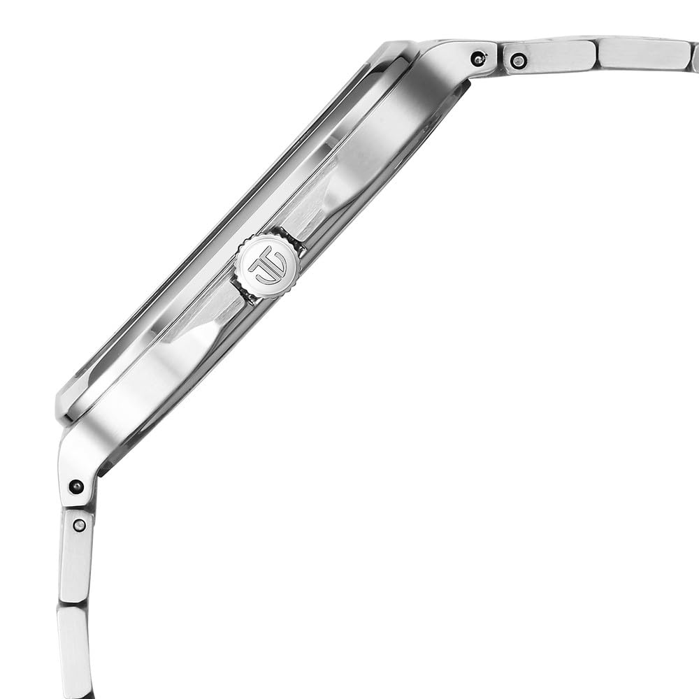 Titan Classique Slim Square Men's Watch Analog Blue Dial Silver Stainless Steel Band, 90176SM01