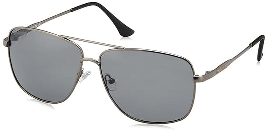 Fastrack Men's Square Sunglasses, Black Lens, UV protected, M183BK4P