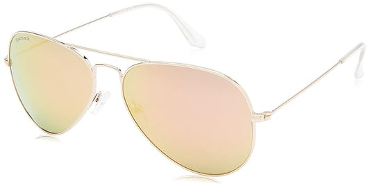 Fastrack Men's Aviator Sunglasses, Green Lens, UV protected, M165GR21G