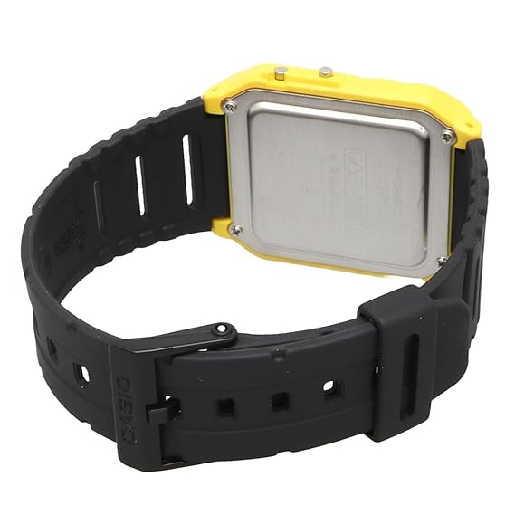 Casio Pac-Man Collection Unisex Calculator Watch Yellow Dial with Black Resin Band, CA-53WPC-1BDR