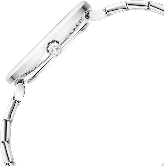 Titan Workwear Women's Watch Analog Mother of Pearl Dial With Silver Stainless Steel Band, 2673SM01