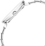 Titan Workwear Women's Watch Analog Mother of Pearl Dial With Silver Stainless Steel Band, 2673SM01