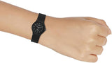 Casio Unisex Watch Analog Black Dial With Black Resin Band, MQ-24B-1BDF