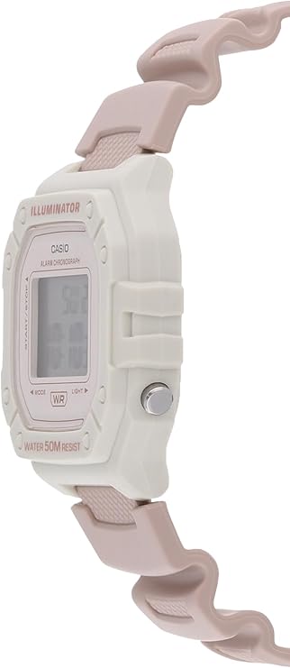 Casio,Women's Watch Digital, White Dial Pink Resin Band, W-218HC-4A2VDF