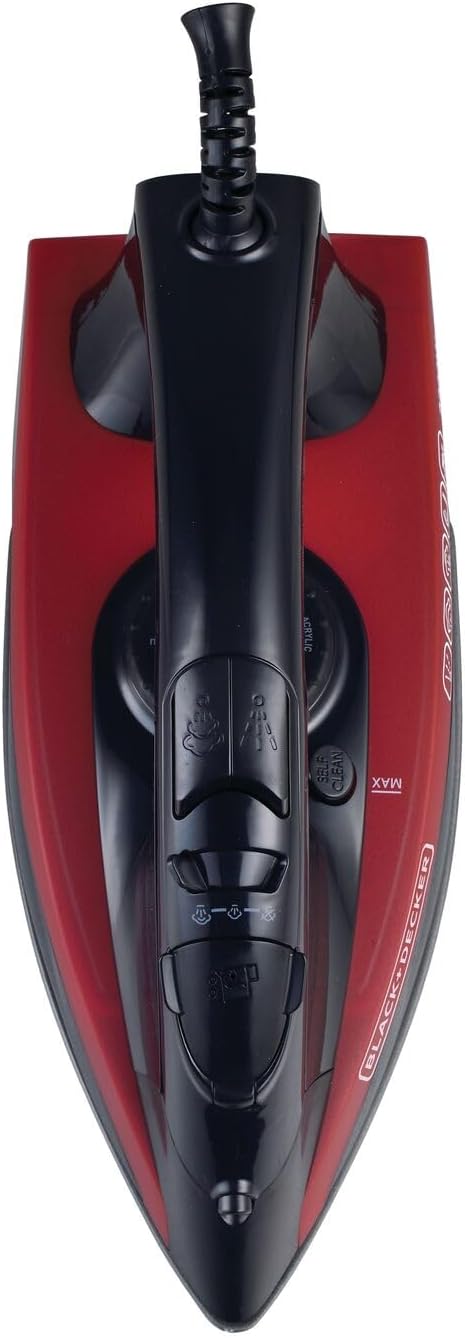 Black+Decker, 2200W Steam Iron with Non Stick Sole Plate, X2200