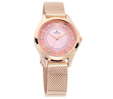 Titan Women's Watch Sparkle Collection Analog, Pink Dial Rose Gold Stainless Strap, 2565WM02