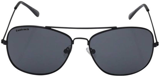 Fastrack Unisex Navigator Sunglasses, Black Lens, UV protected, M254BK5