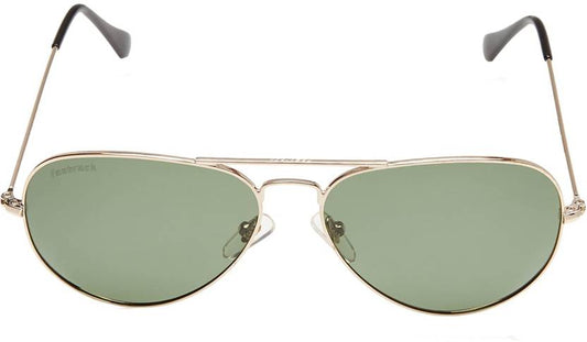 Fastrack Men's Aviator Sunglasses, Green Lens, UV protected, M165GR8P