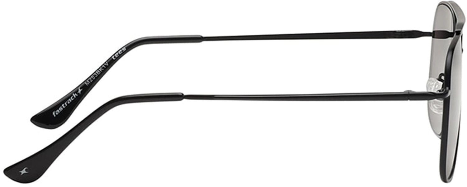 Fastrack Men's Square Sunglasses, Grey Lens, UV protected, M253BK1 - image 4