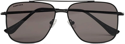 Fastrack Men's Square Sunglasses, Grey Lens, UV protected, M253BK1 - image 2