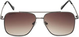 Fastrack, Men's Square Sunglasses, Brown, M253BR4