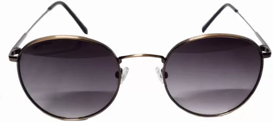 Fastrack Unisex Round Sunglasses, Grey Lens, UV protected, M257BK8