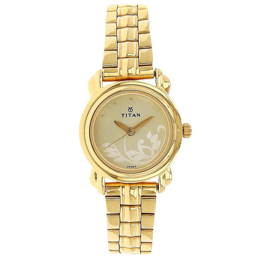 Titan, Women, Analog, Watch, Champagne Dial, 2534YM01