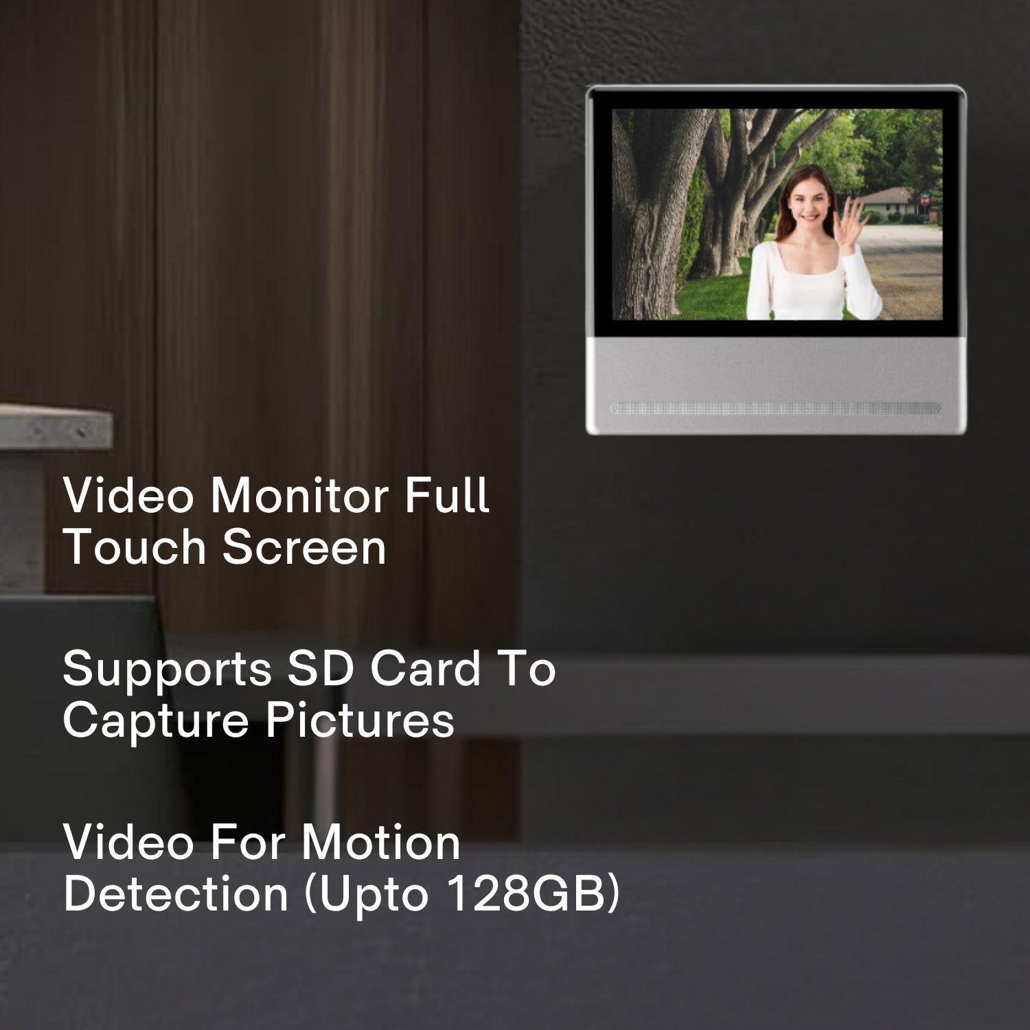 Commax Smart View IP Video Monitor 7" Connectable with PoE Switch + IP Door Bell Camera, CO-CIP-70QPT.CIP-D20YS