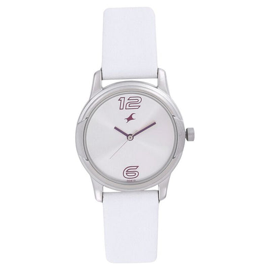 Fastrack, Men's, Analog Watch, Silver Dial, with Leather Band, FA-6099SL01