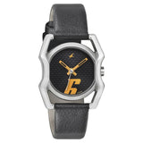 Fastrack, Women's Watch Analog, Black Dial Black Leather Strap, 6100SL02