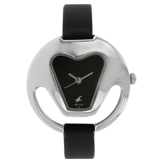 Fastrack, Men's, Analog Watch, Black Dial, with Leather Band, FA-6103SL02