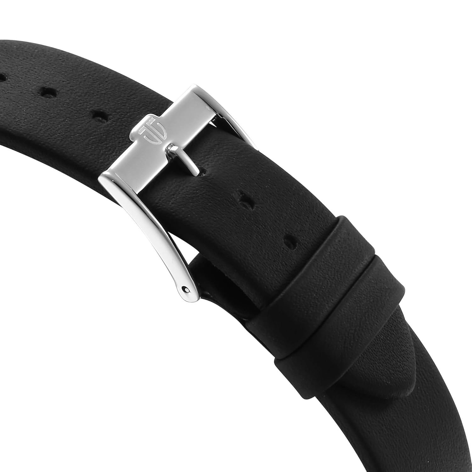 Titan Edge Murals Quartz Analog Men's Watch with Pink Dial Black and Leather Strap, 1843SL02