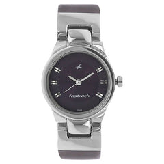 Fastrack, Women’s  Watch Analog, Purple Dial Purple Leather Strap, 6114SL03