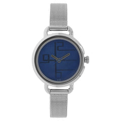 Fastrack, Women’s  Watch Analog, Blue Dial Stainless Steel Mesh Strap, 6123SM01