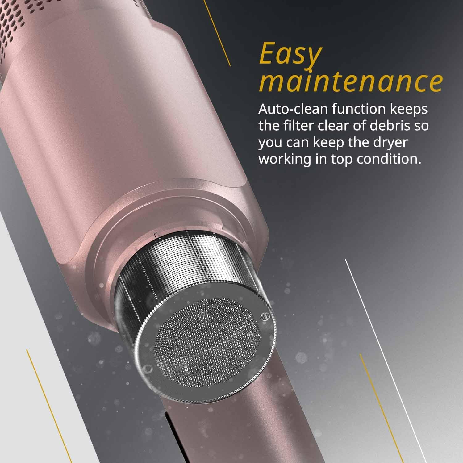 Wahl Professional Vanquish Corded Hair Dryer Rose Gold 3 Speed-Settings, Auto-Clean, 1600 watts, 4321-0371