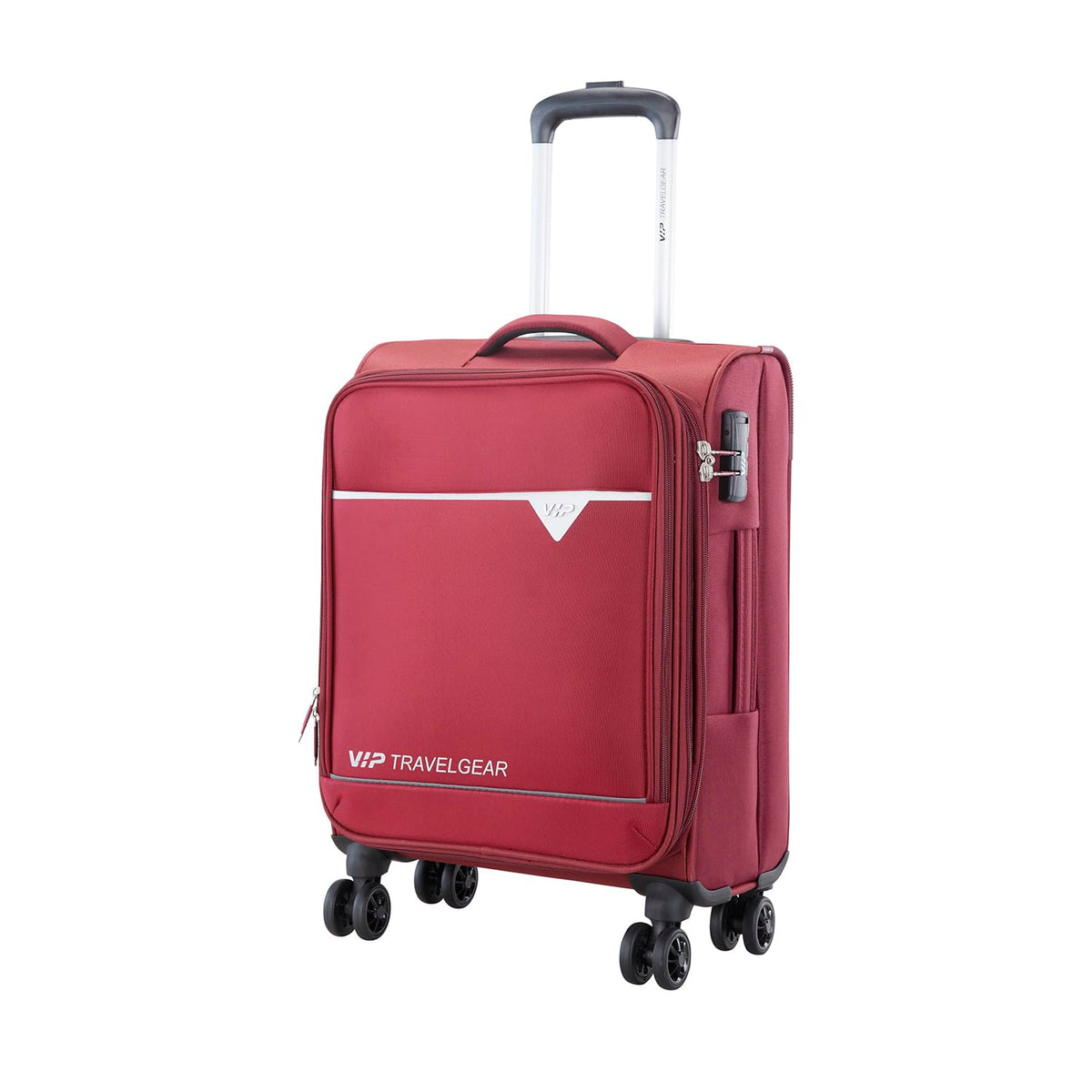 VIP Experia 69cm Soft Trolley Maroon, EXPERIA69MRN VIP Medium check-in size travel luggage