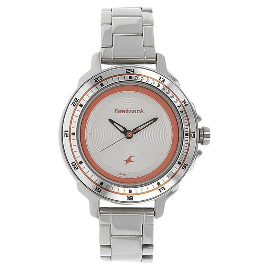 Fastrack, Men's, Analog Watch, Silver Dial, with Stainless Steel Band, FA-6135SM01