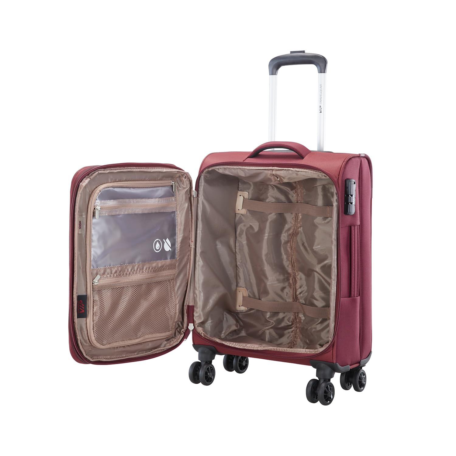 VIP Experia 69cm Soft Trolley Maroon, EXPERIA69MRN