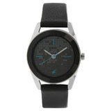 Fastrack, Women's  Watch Analog, Black Dial Black Leather Strap, 6144SL02