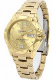 Seiko 5 Sports Analog Men's Watch with Day and date and Gold Dial with Gold Stainless Steel strap,SNZ460J