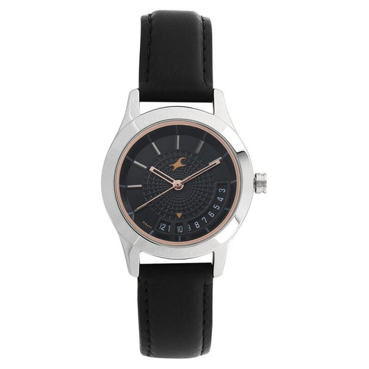 Fastrack, Men's, Analog Watch, Black Dial, with Leather Band, FA-6165SL01