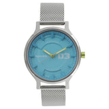 Fastrack, Women’s  Watch Analog, Blue Dial Silver Stainless Steel Band, 6166SM01