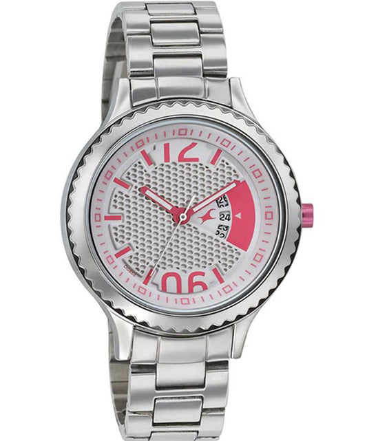 Fastrack, Men's, Analog Watch, Silver Dial, with Stainless Steel Band, FA-6168SM02