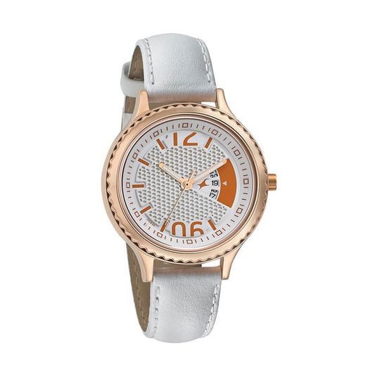Fastrack, Men's, Analog Watch, White Dial, with Leather Band, FA-6168WL01