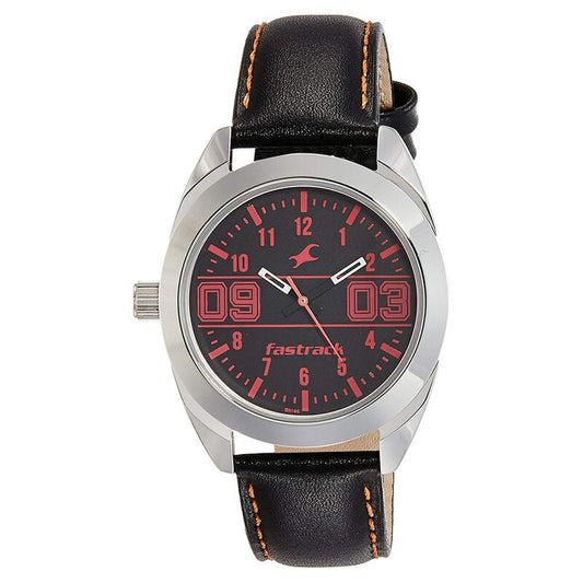 Fastrack, Men's, Analog Watch, Black Dial, with Leather Band, FA-6171SL02