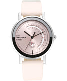 Fastrack, Women's Watch Wear Your Look Collection, Pink Dial Pink Leather Band, 6172SL03