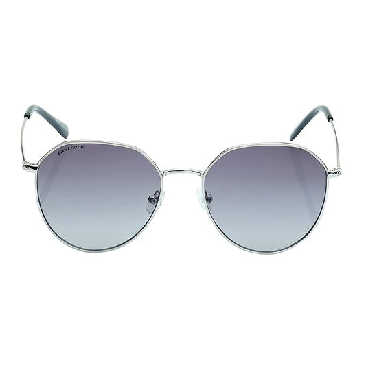 Fastrack Women's Round Sunglasses, Grey Lens, UV protected, M273GY1
