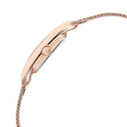 Titan Horizon Women's Watch Analog Pink Dial with Rose Gold Mesh Band, 95298WM01