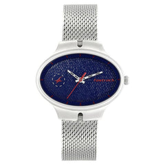 Fastrack, Women’s  Watch Analog, Blue Dial Stainless Steel Mesh Strap, 6185sm01