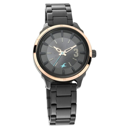 Fastrack, Men's, Analog Watch, Black Dial, with Stainless Steel Band, FA-6187KM01