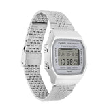 Casio Unisex Watch Digital Grey Dial with Silver Stainless Steel Strap, ABL-100WE-7ADF