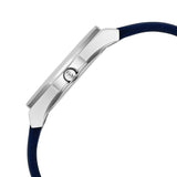 Titan Womens Analog Watch White Dial with Blue Silicone Strap, 95295SP01