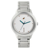 Fastrack, Women’s  Watch Analog, White Dial Stainless Steel Strap, 6190SM01