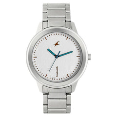 Fastrack, Women’s  Watch Analog, White Dial Stainless Steel Strap, 6190SM01