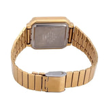 Casio Unisex Watch Retro Digital, Gold Dial Gold Stainless Steel Strap, A120WEG-9ADF